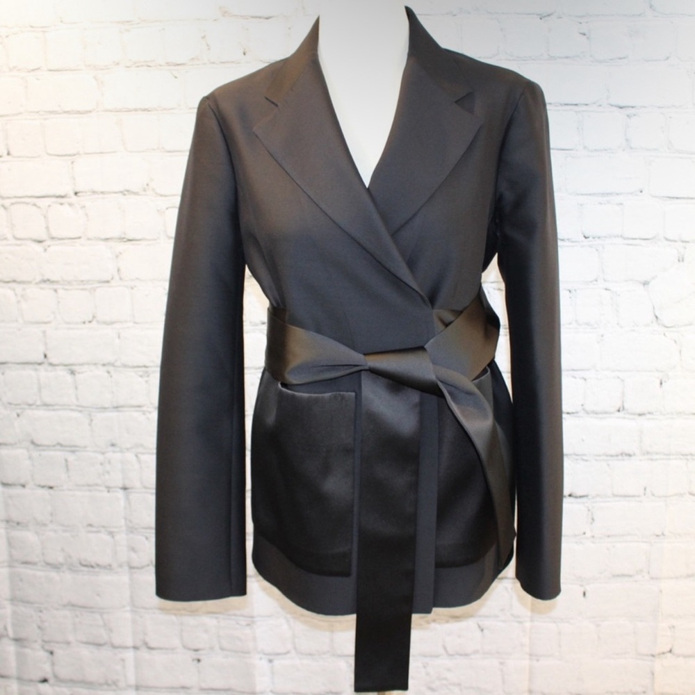 Celine Evening Black jacket in wool and silk size 42